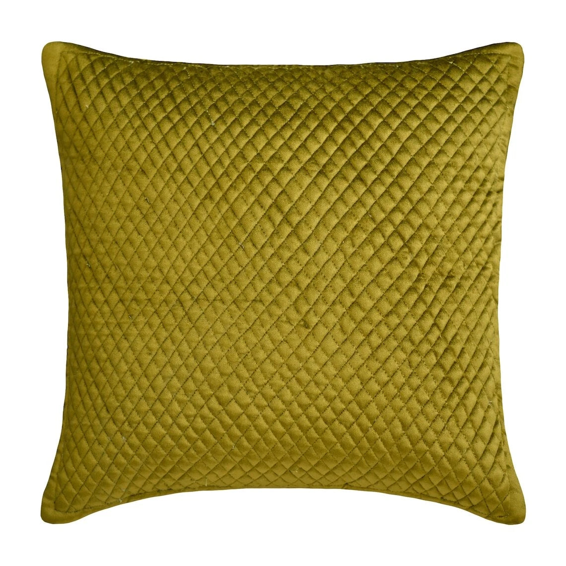 Couch Cushion Case Green 16"x16", Bed Decor Velvet Fabric - Chartreuse Energy