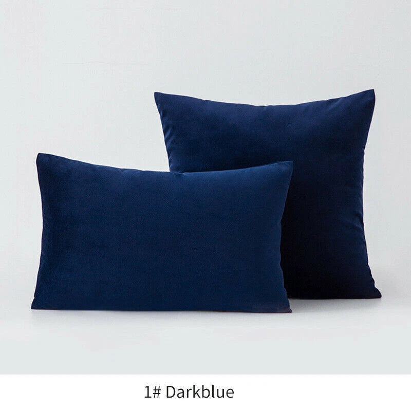 18" 20" 24" 16" Velvet Soft Cushion Cover Throw Pillow Cases Sofa Bed Home Decor