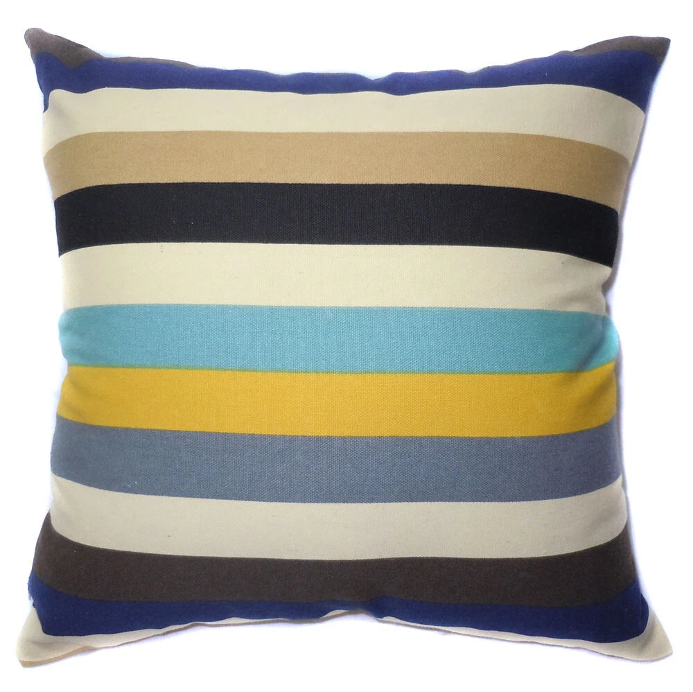 Tailor Made*COVER*Rainbow Strip Cotton Canvas Pillow Cushion Case Floor sofa*Ak3