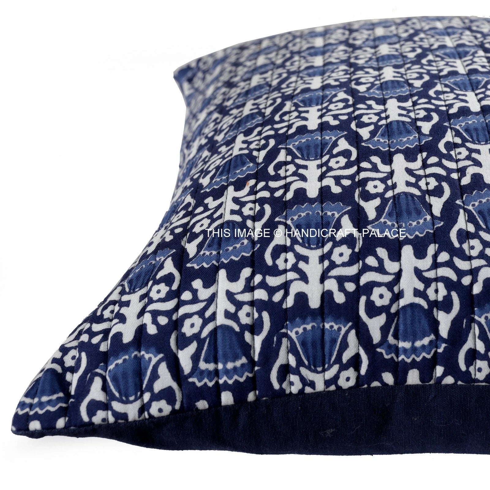Indian Handmade Kantha Cotton Cushion Cover Bed Pillow Cases Sofa Throw-16"