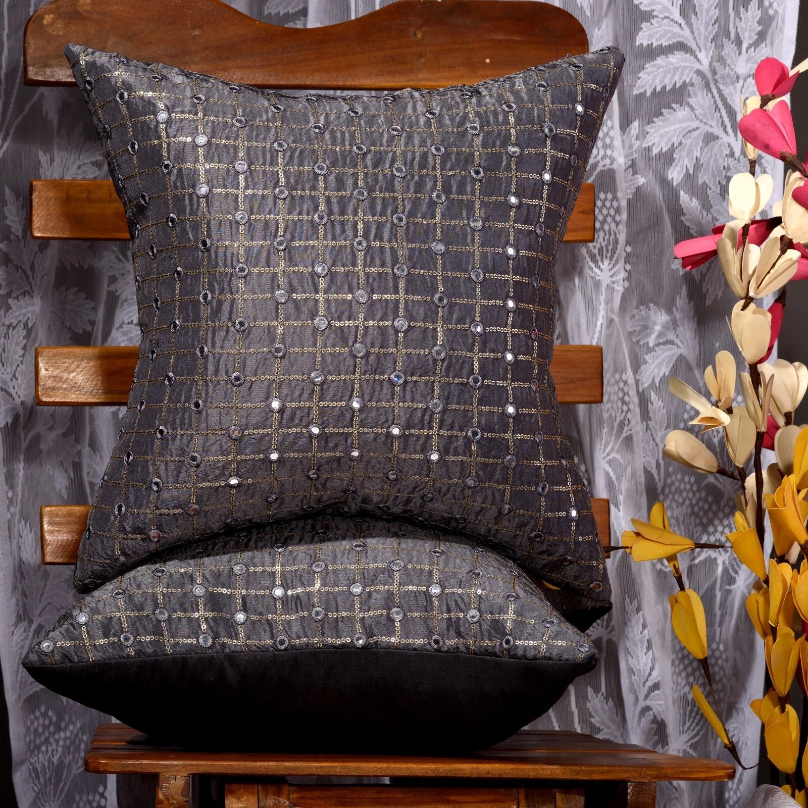 throw pillows for couch home decor living room cushion cover gray pillowcases 2p
