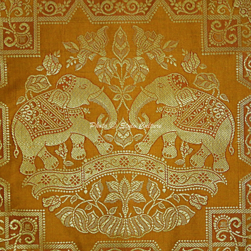 Indian Sofa Cushion Cover Handmade Brocade Silk Pillow Case Cover Throw 12 X 12"
