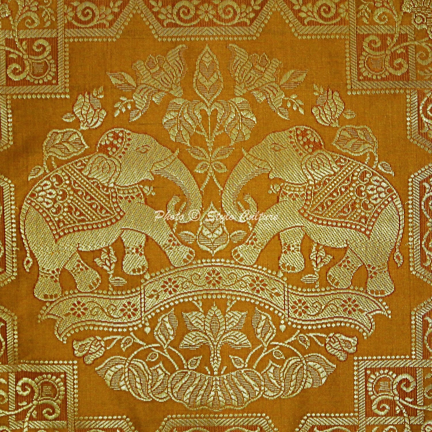 Indian Sofa Cushion Cover Handmade Brocade Silk Pillow Case Cover Throw 12 X 12"