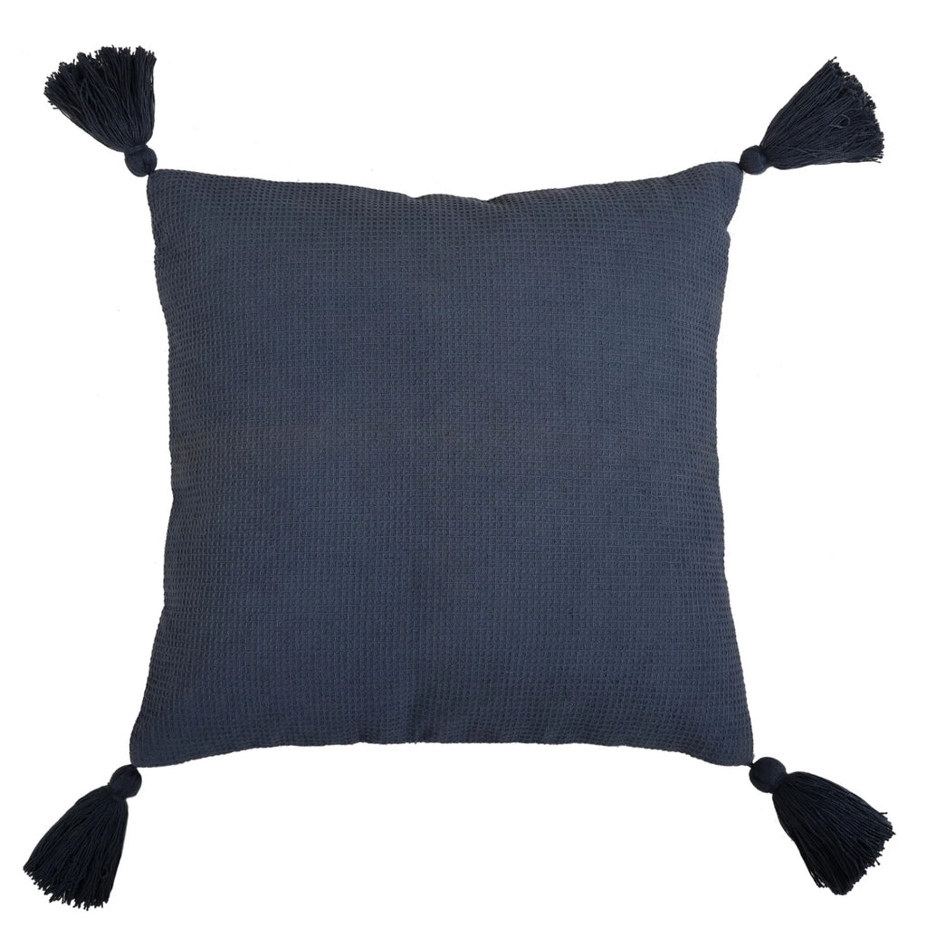 Solid Cushion Cover Cotton Pillowcase Home Sofa Bed Decor Pillows with Tassels