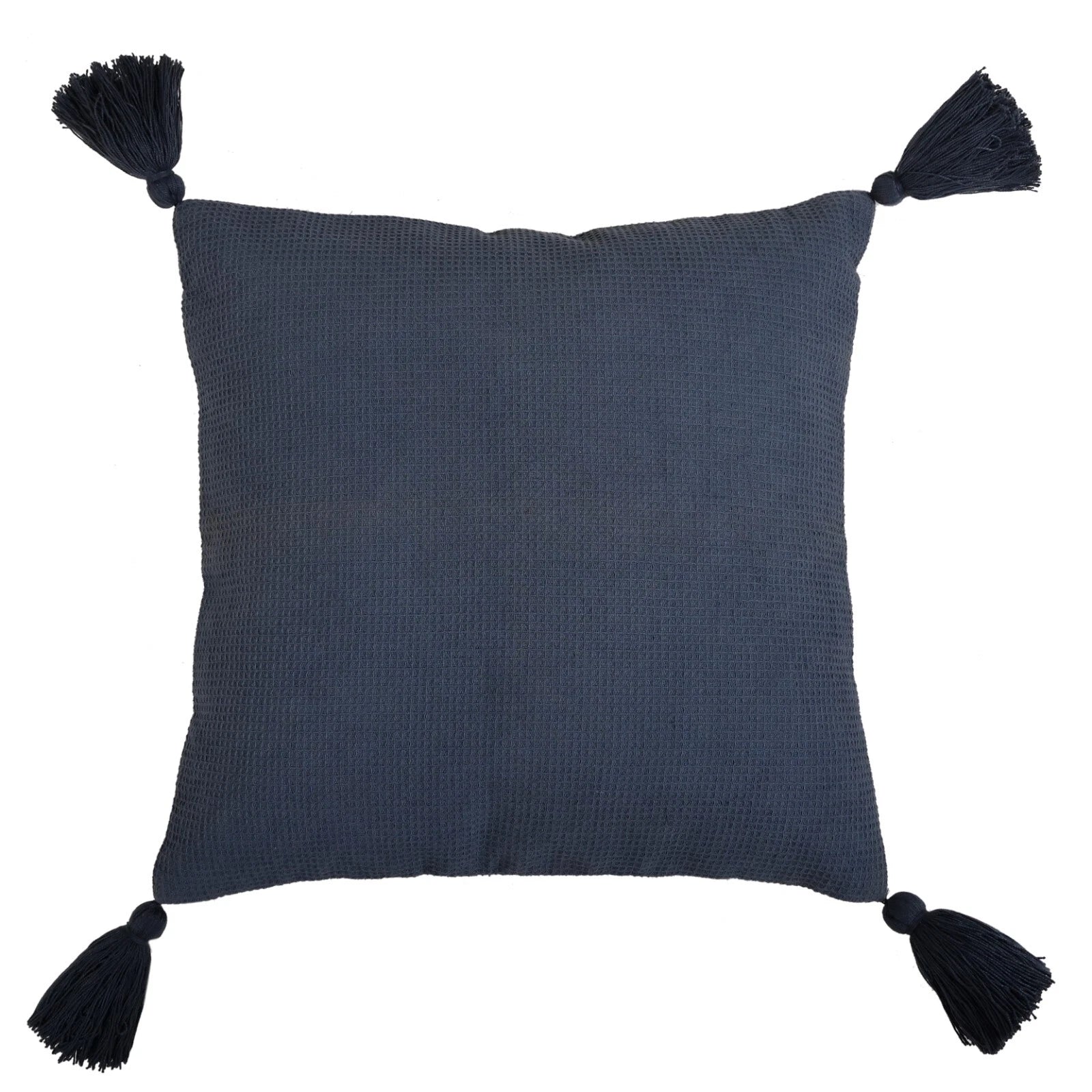 Solid Cushion Cover Cotton Pillowcase Home Sofa Bed Decor Pillows with Tassels