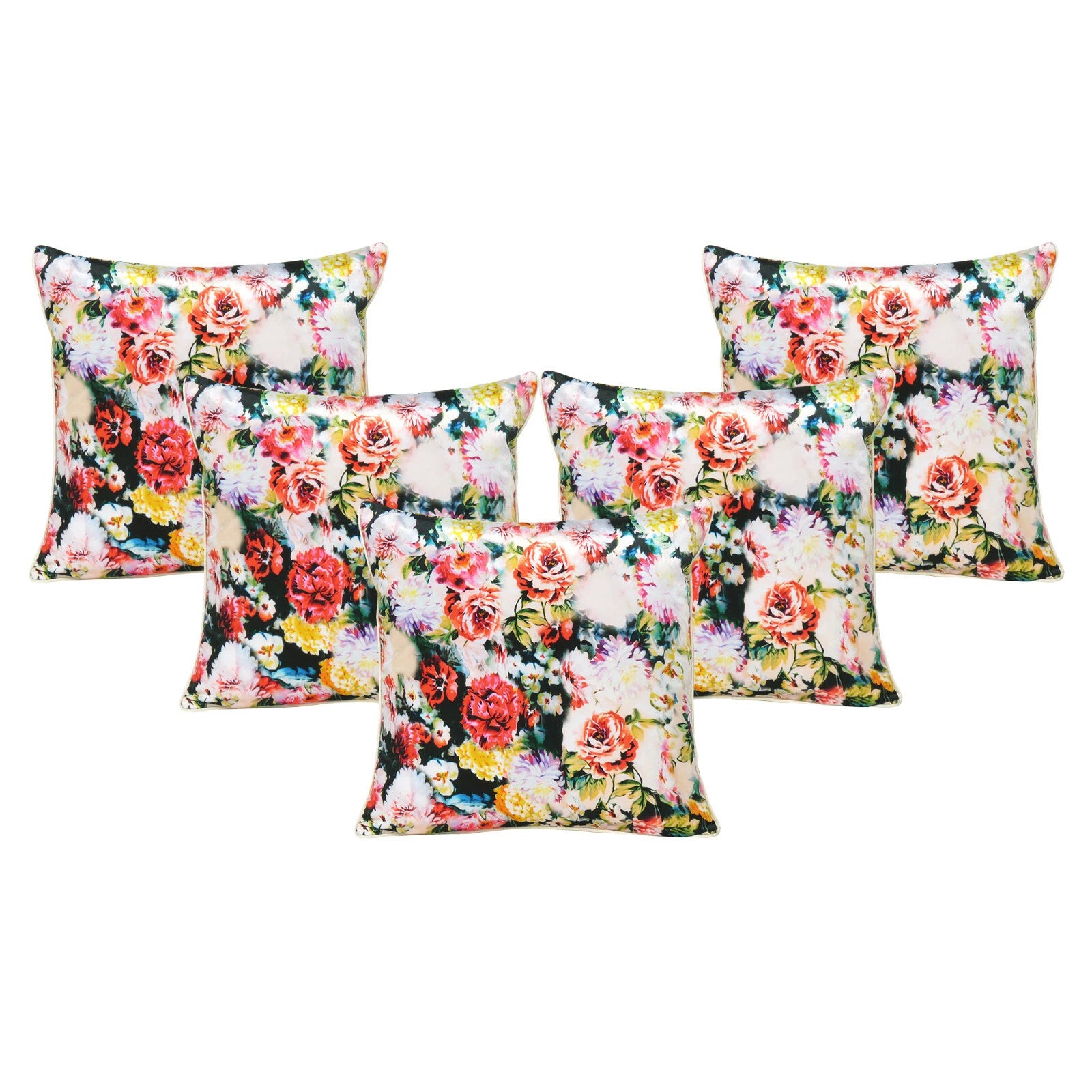 Velvet Pillowcase Cover Home Sofa Bed Decorative Cushion Covers Soft Pillows 5Pc