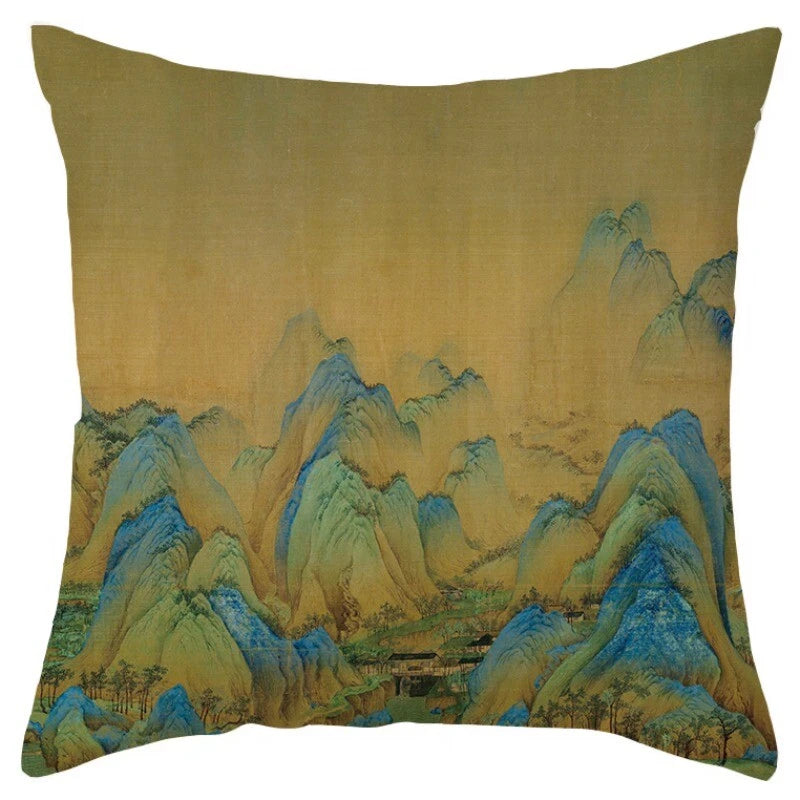 Chinese Style Throw Pillow Covers Cushion Cases Sofa Bed Pillowslip Luxury Decor
