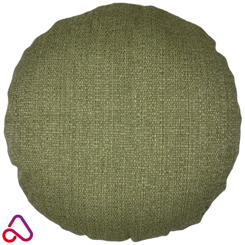 Handmade Round Basket Weave Like Cushion Cover Pillow Case Circle Woven Sofa Bed
