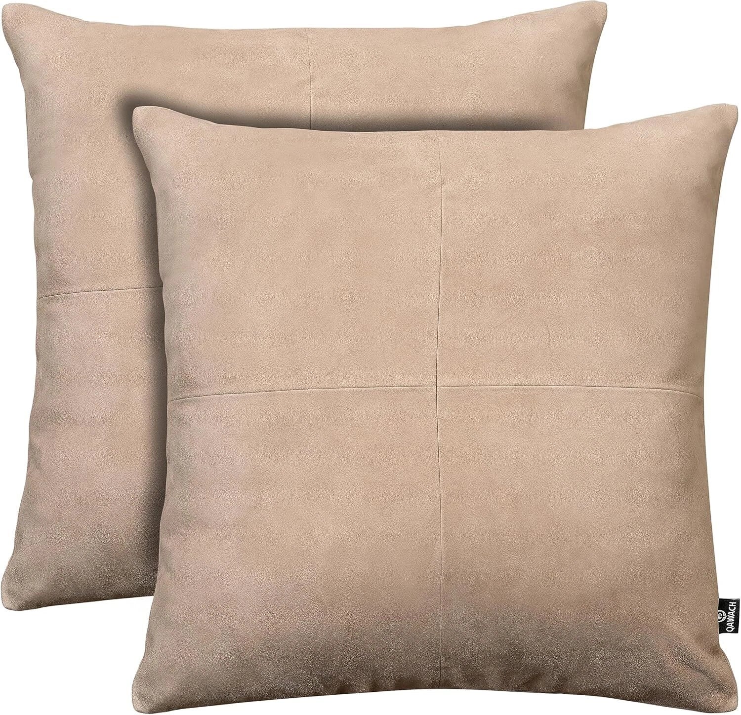 Luxurious lambskin Dusty Beige Plain pillowcase Sofa Cushion & Living&Bed Room