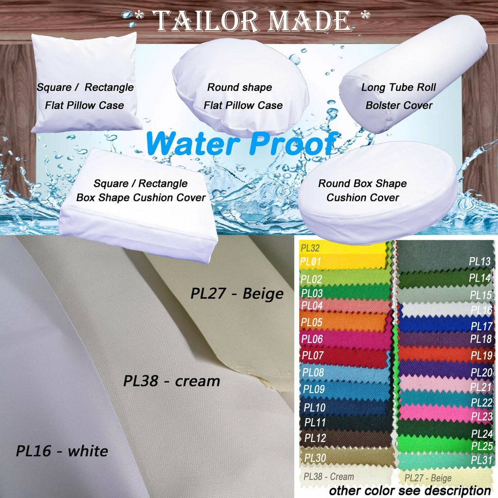 PL16 TAILOR MADE White Outdoor Waterproof Sun Umberlla Patio sofa seat cover