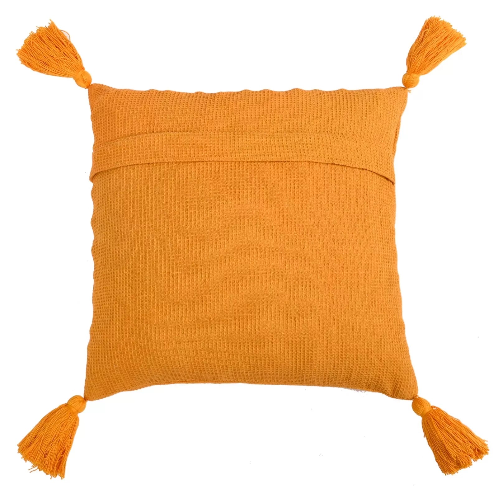 Solid Cushion Cover Cotton Pillowcase Home Sofa Bed Decor Pillows with Tassels