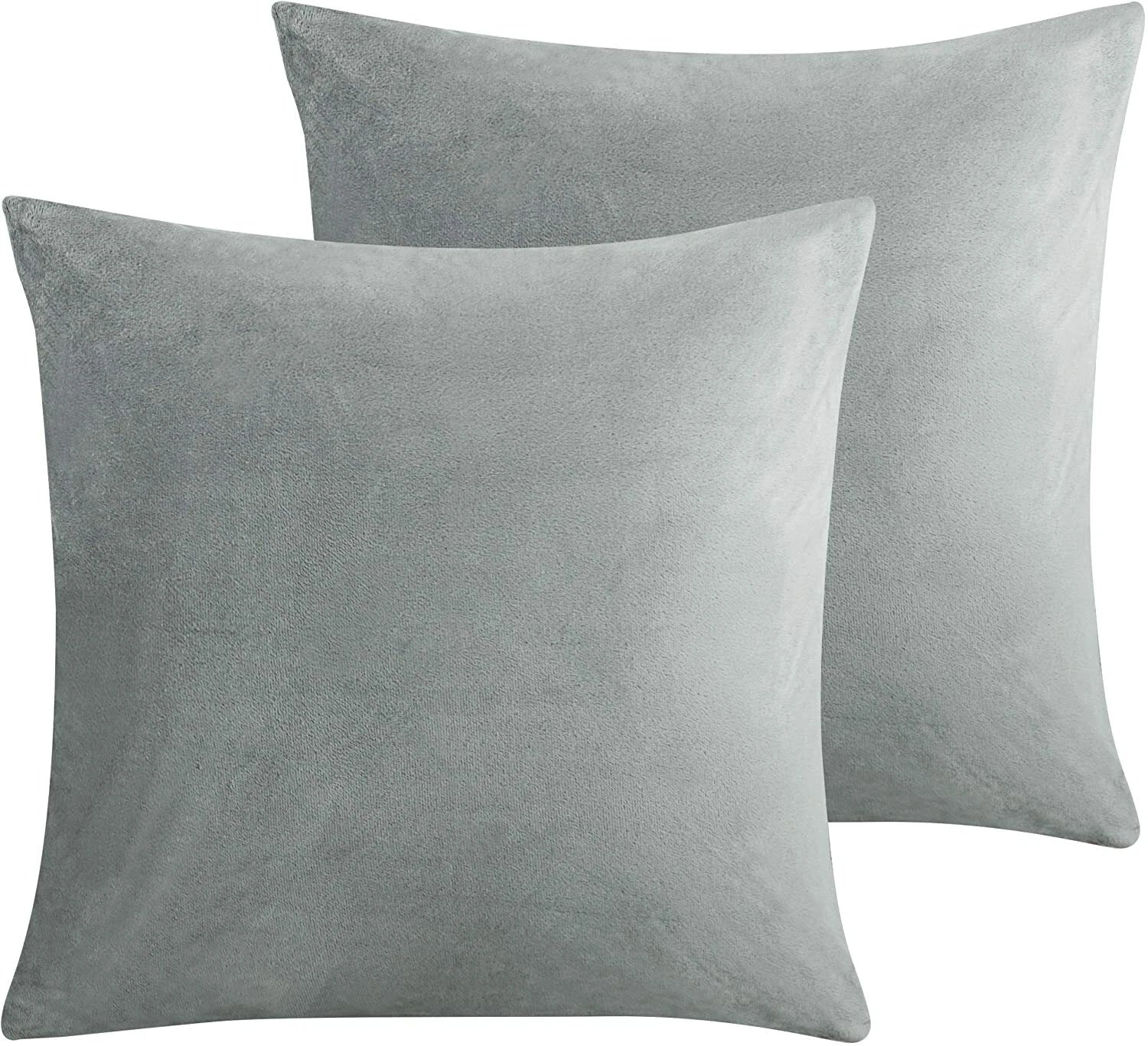 Ultra Soft 100% Velvet Throw Pillow Covers 2 Pack Home Sofa Decor Cushion Covers