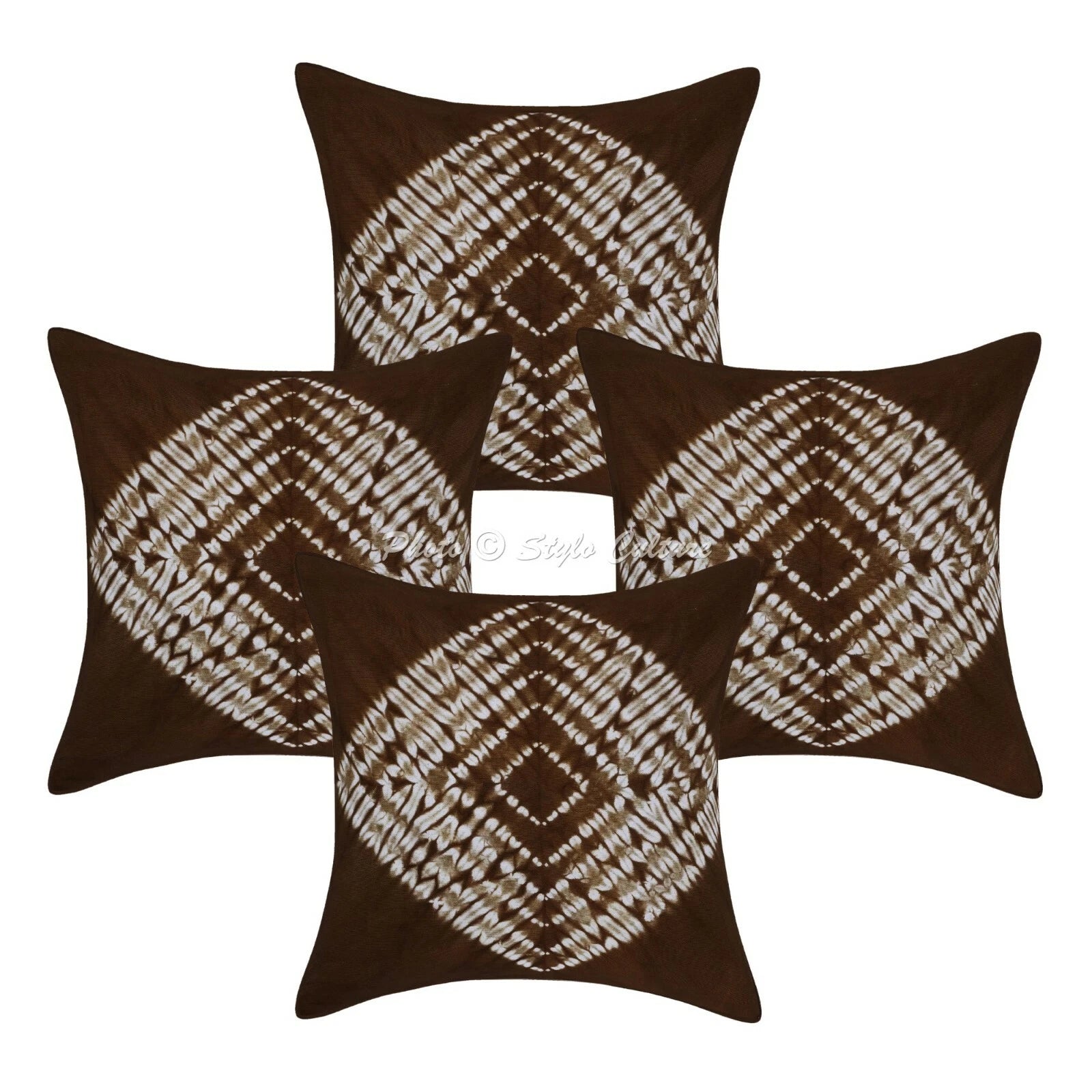Ethnic Cushion Cover Indian Handmade Shibori Shibori Hippie Sofa Car Pillow Case