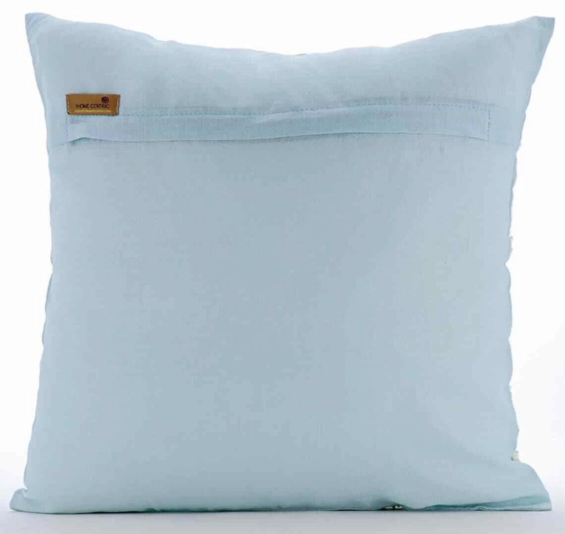 Decorative Sofa Cushion Case Blue 16"x16", Bed Decor Cotton - Goldilocks