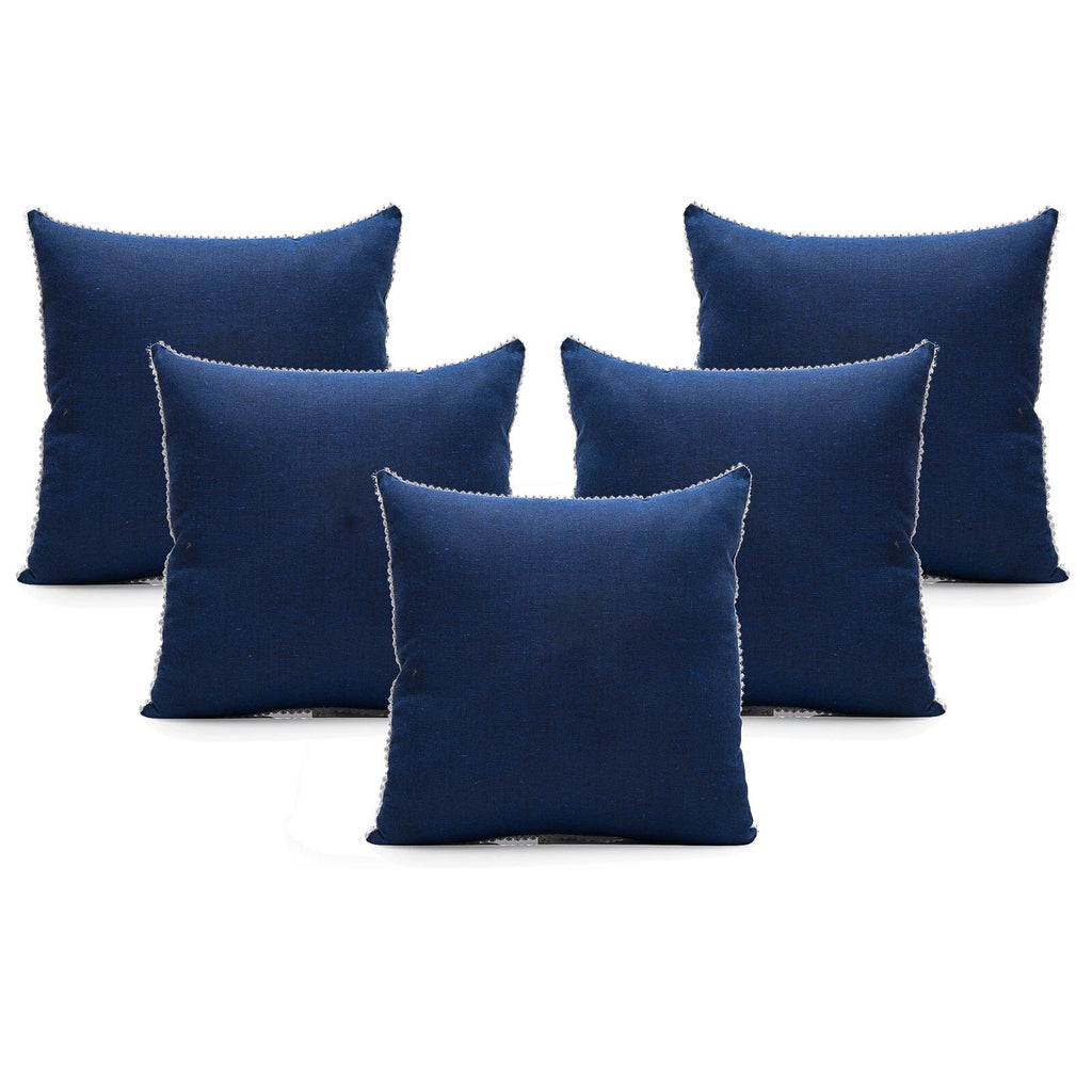 Cushion Cover Home Sofa Decor Cotton Throw Pillow Case Covers Solid with Lace S5