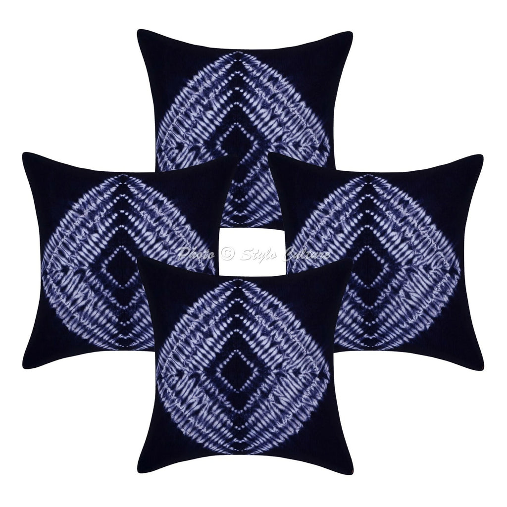 Ethnic Cushion Cover Indian Handmade Shibori Shibori Hippie Sofa Car Pillow Case