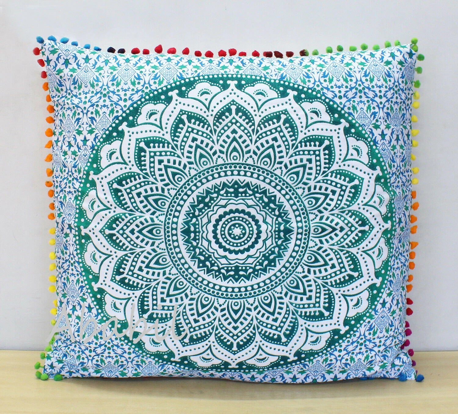 Set Of 2 Cotton Cushion Cover Mandala Couch Pillow Cases Home Decorative Pillows
