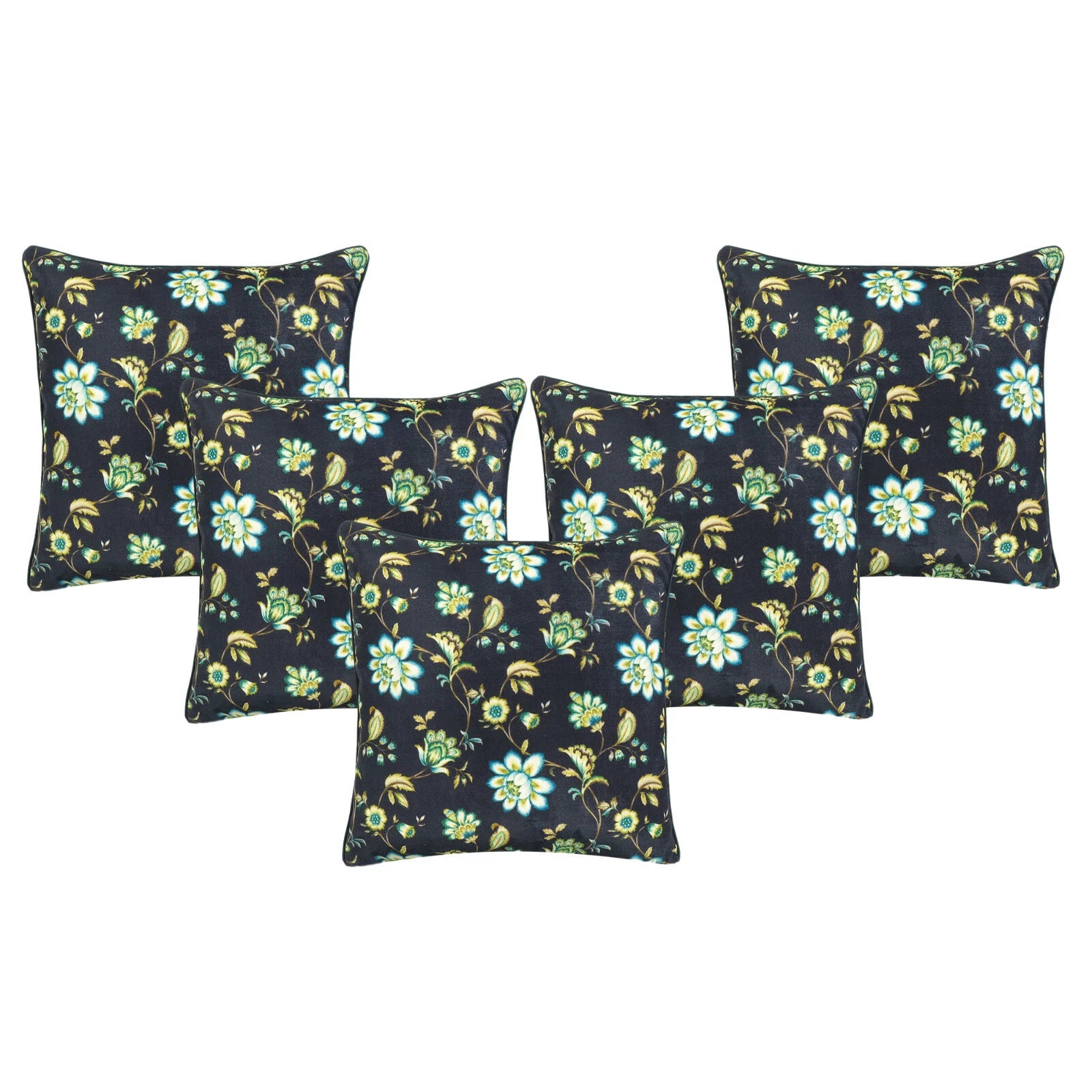 Velvet Pillowcase Cover Home Sofa Bed Decorative Cushion Covers Soft Pillows 5Pc