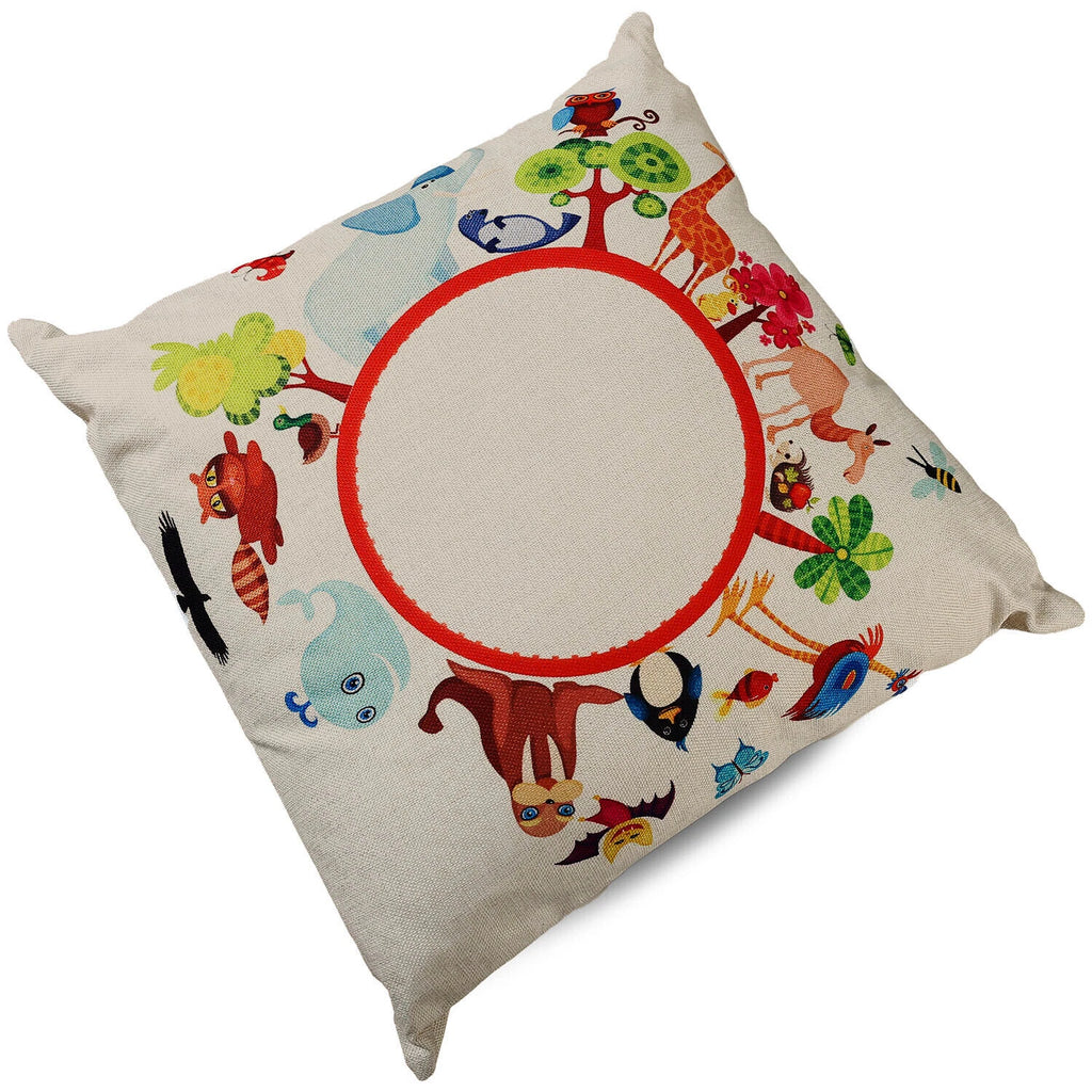 16"/18"/20" Linen Sublimation Blank Pillow Case Throw Cushion Cover Home Sofa