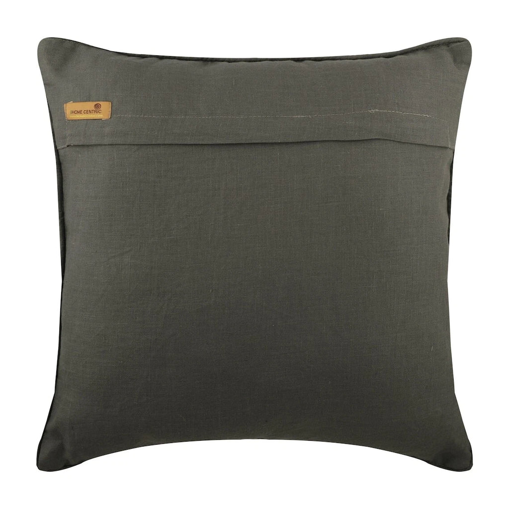 Square Sofa Pillow Case Grey 16"x16", Bed Decor Linen Geometric - GreyHeist