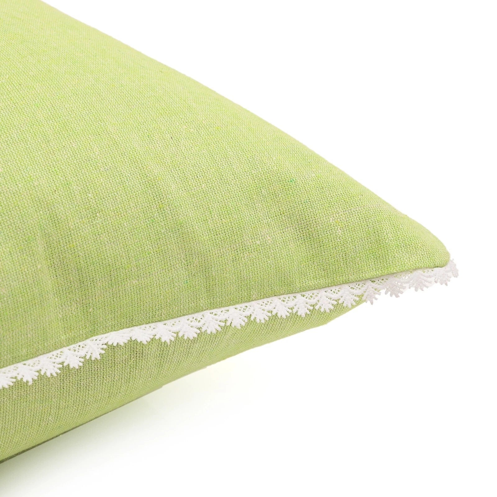 Cushion Cover Home Sofa Decor Cotton Throw Pillow Case Covers Solid with Lace S5