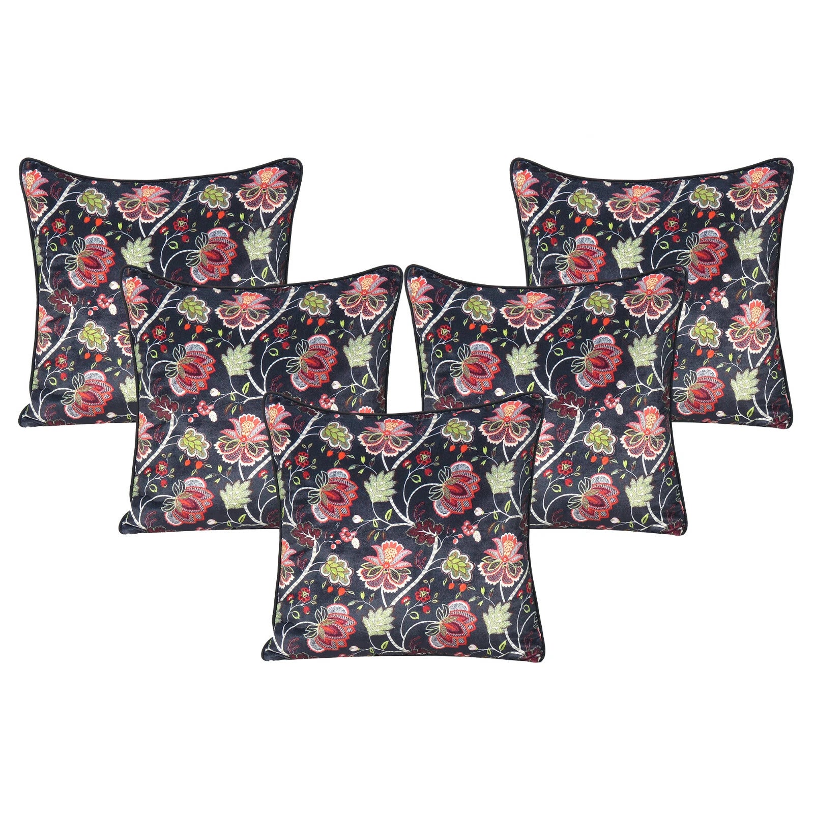 Velvet Pillowcase Cover Home Sofa Bed Decorative Cushion Covers Soft Pillows 5Pc