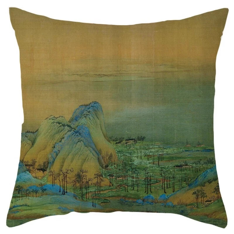 Chinese Style Throw Pillow Covers Cushion Cases Sofa Bed Pillowslip Luxury Decor