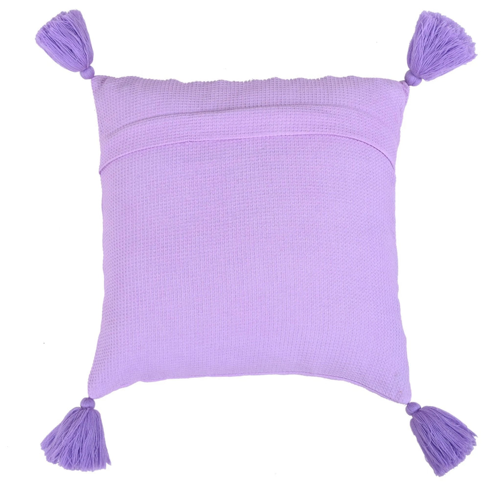 Solid Cushion Cover Cotton Pillowcase Home Sofa Bed Decor Pillows with Tassels