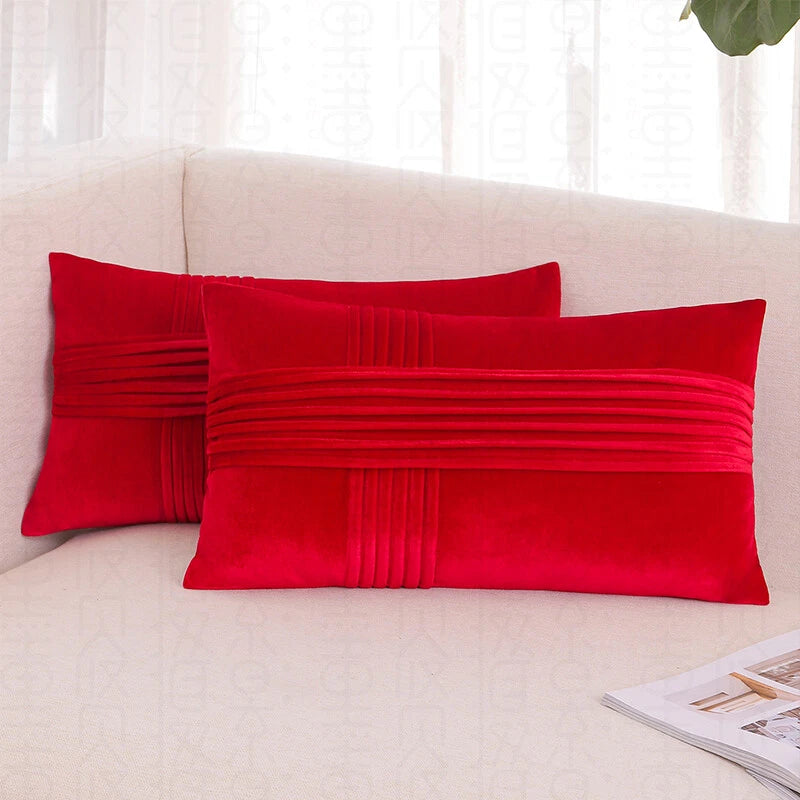 18x18" Velvet Throw Pillow Cover Sofa Car Throw Cushion Covers Home Decor 2 pk