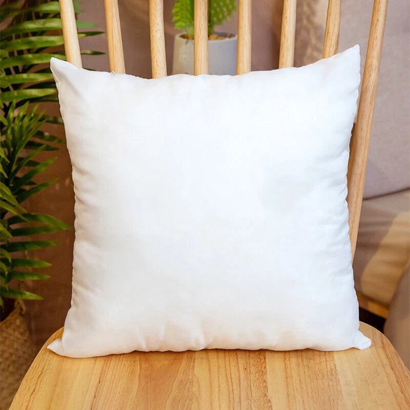 10Pcs White Sublimation Blank Pillow Case Home Sofa Car Decor Cushion Cover Gift