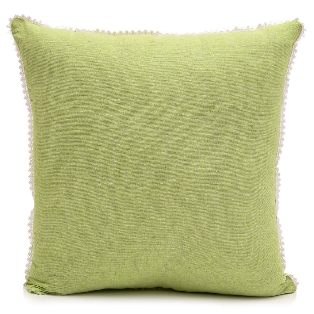 Cushion Cover Home Sofa Decor Cotton Throw Pillow Case Covers Solid with Lace S5