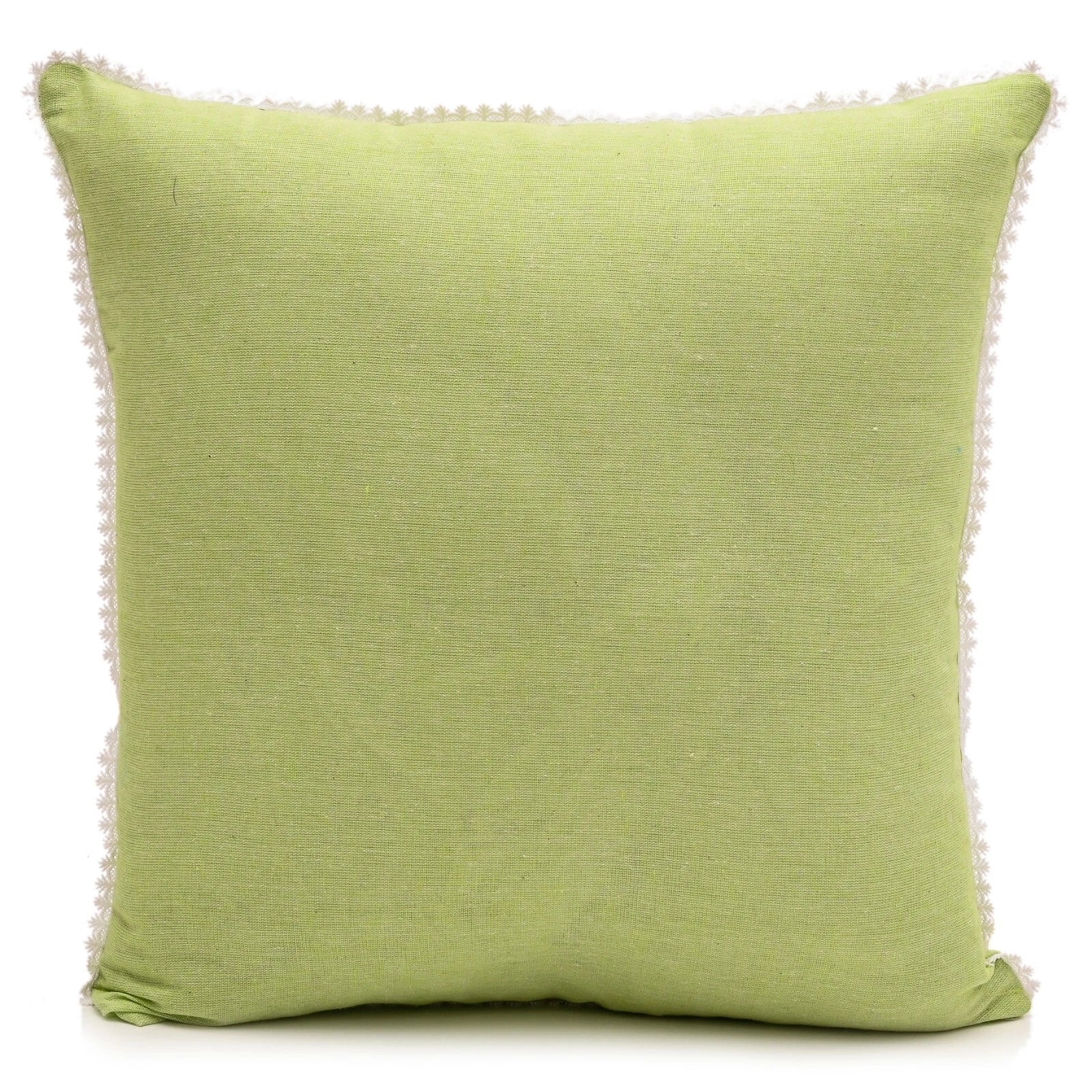 Cushion Cover Home Sofa Decor Cotton Throw Pillow Case Covers Solid with Lace S5
