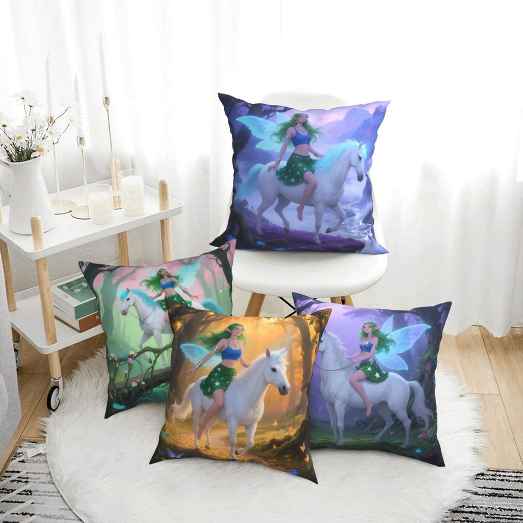 Set of 4 Sofa Throw Pillow Cover Couch Bed Cushion Cover Gift Dreamlike Decor