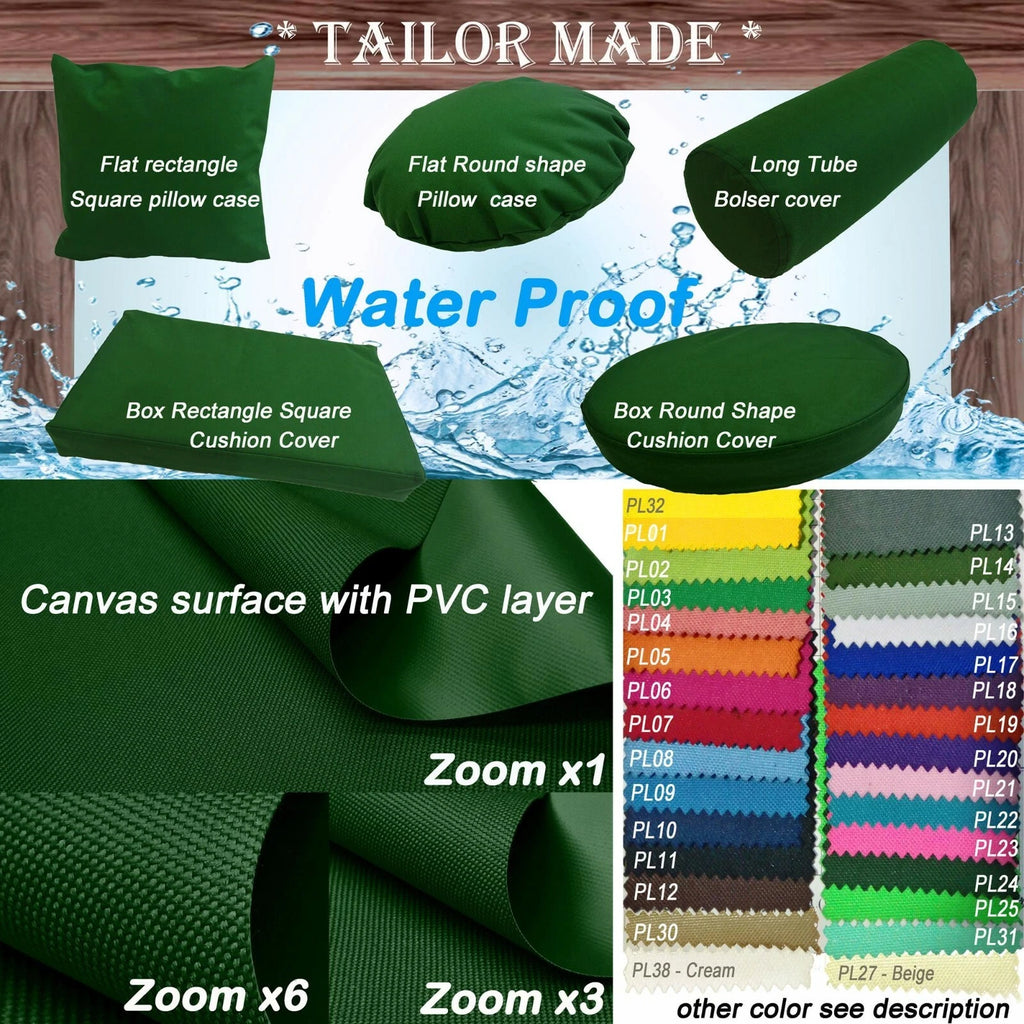 PL24-TAILOR MADE DK Green Outdoor Waterproof Sun Umbrella Patio sofa seat cover