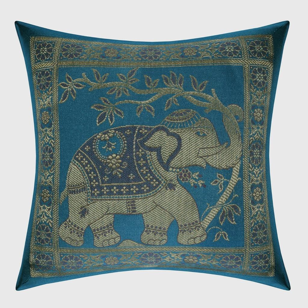 Elephant Brocade Pillow Case Cover Indien Bedding Sofa Cushion Cover Throw 12"