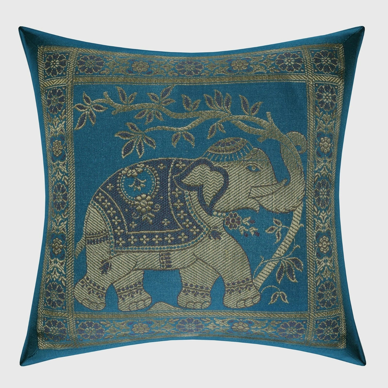 Elephant Brocade Pillow Case Cover Indien Bedding Sofa Cushion Cover Throw 12"