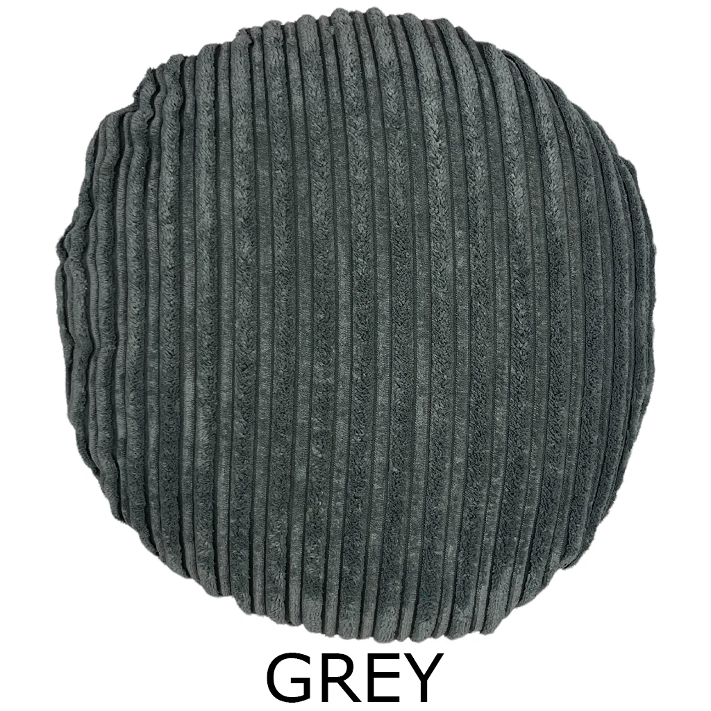 Premium Circle Jumbo Cord Cushion Cover Round Pillow Case Soft Handmade Sofa Bed