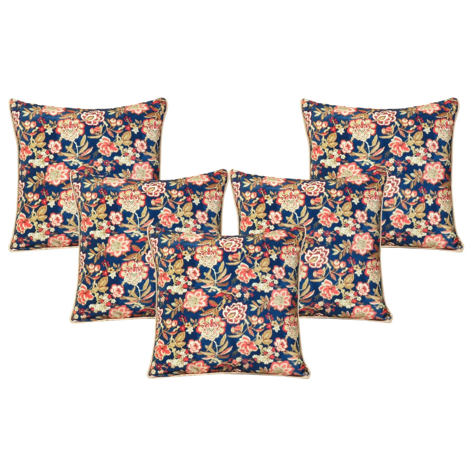 Velvet Pillowcase Cover Home Sofa Bed Decorative Cushion Covers Soft Pillows 5Pc