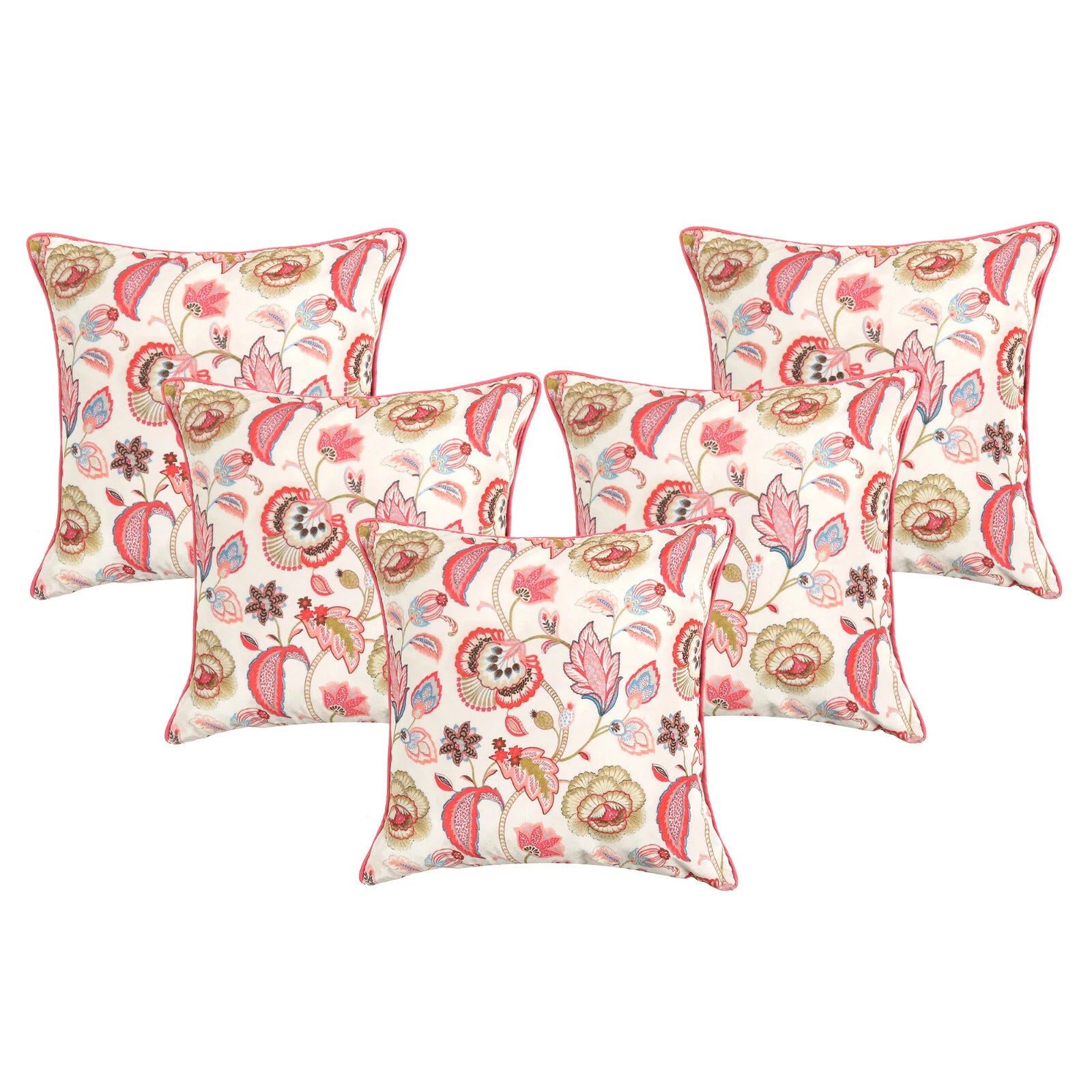 Velvet Pillowcase Cover Home Sofa Bed Decorative Cushion Covers Soft Pillows 5Pc