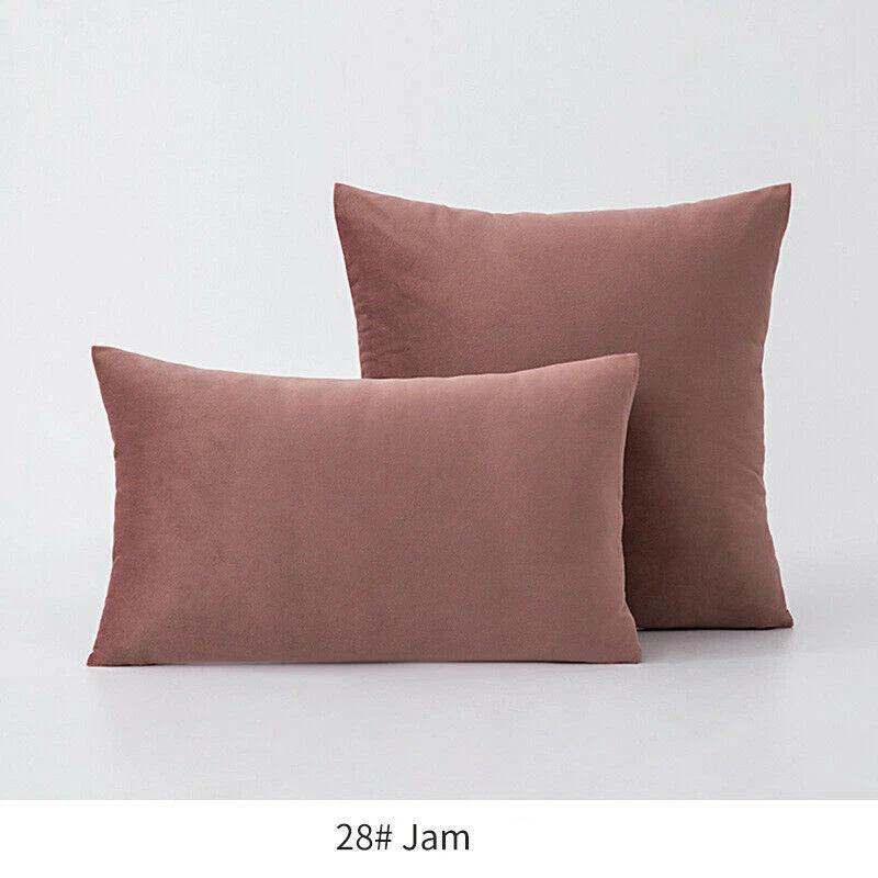 18" 20" 24" 16" Velvet Soft Cushion Cover Throw Pillow Cases Sofa Bed Home Decor
