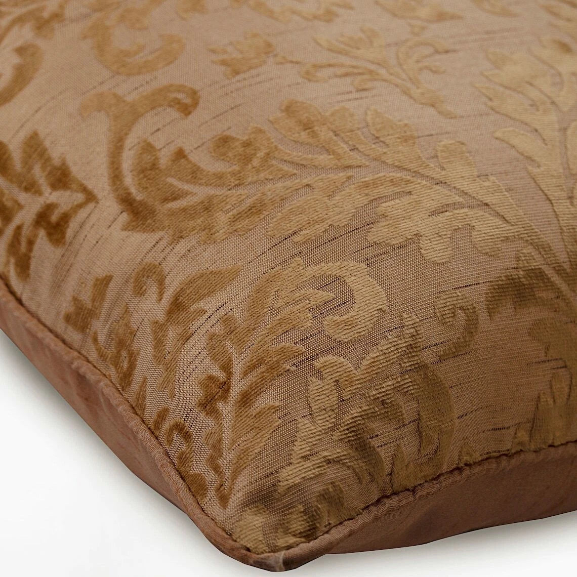 Decorative Sofa Cushion Case Pink 16"x16", Bed Decor Velvet - Peachy Beige