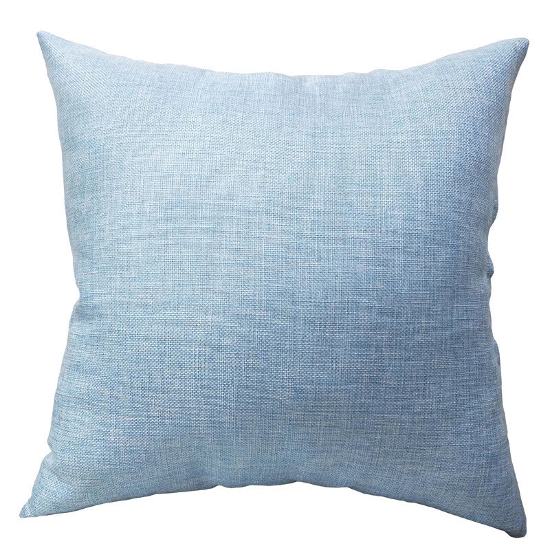 Solid Linen Cushion Cover Throw Pillow Cases for Couch Sofa Bed 16" 18" 20"