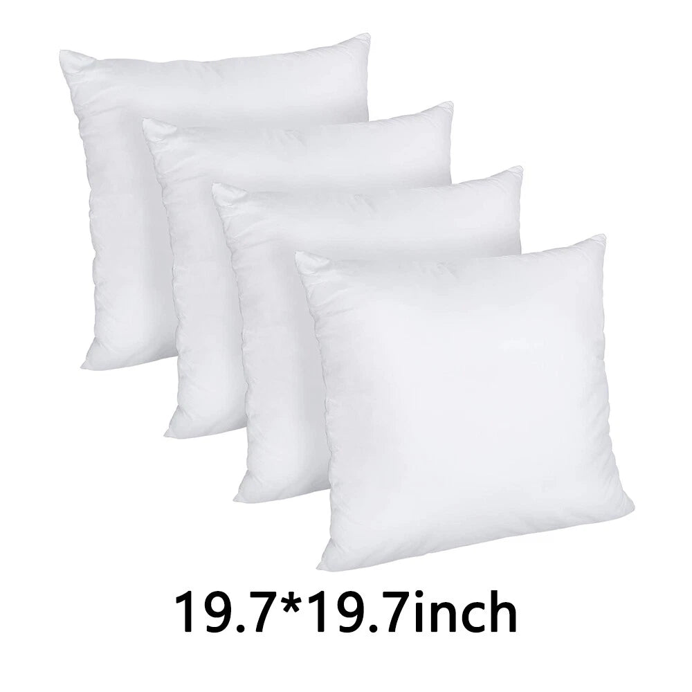 Pack of 4 16"-22" Throw Pillows Insert Ultra Soft Bed & Couch Sofa Decor Pillows