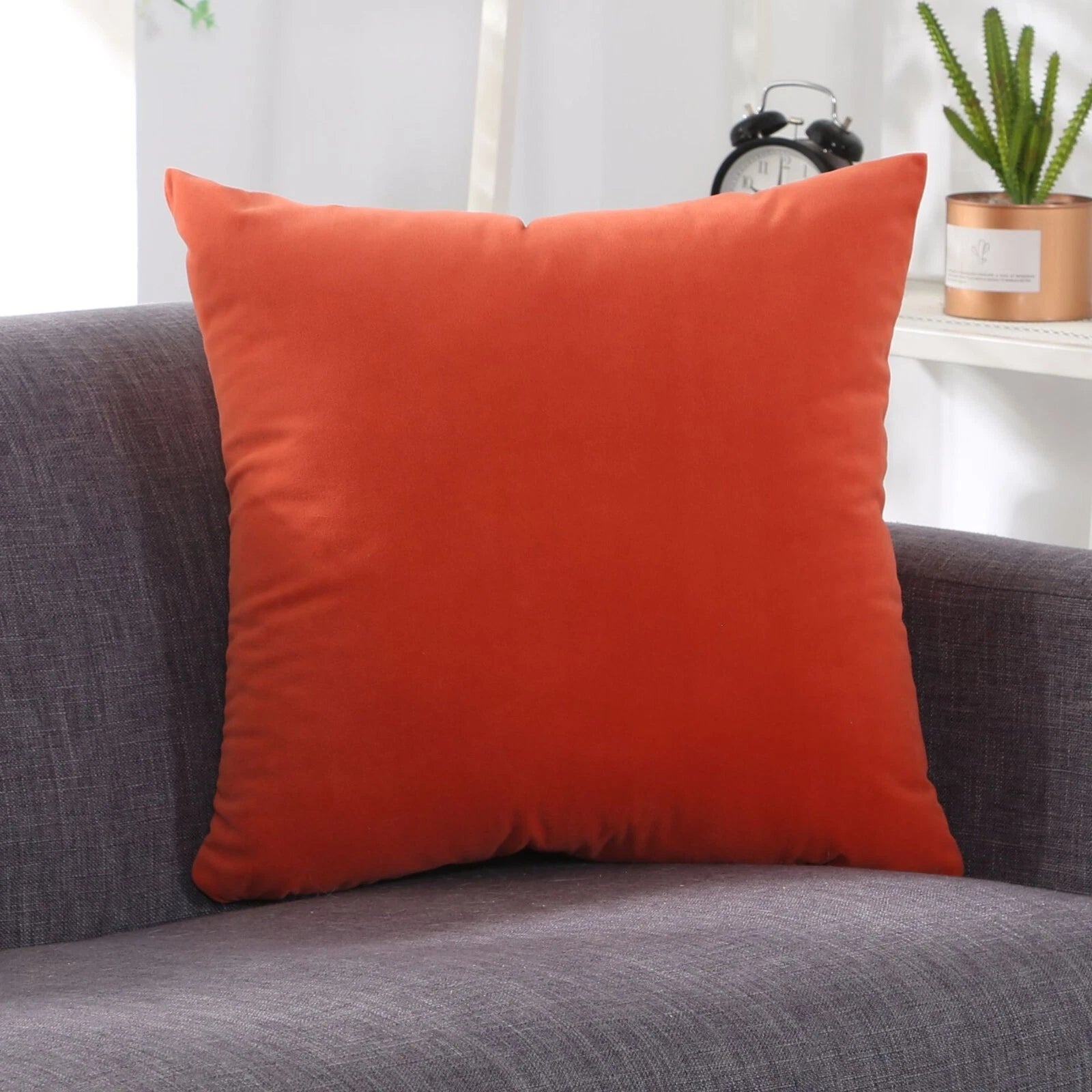 16" 18" 20" Throw Pillow Covers Soft Velvet Cushion Cover for Sofa Car Home