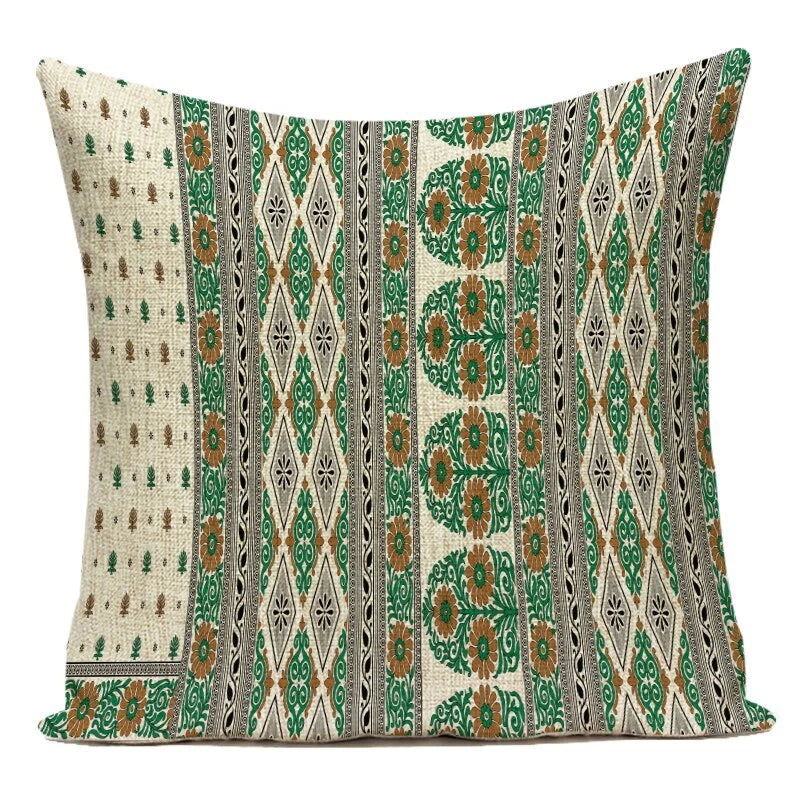 Retro Geometry Decorative Throw Pillow Case Sofa Chair Bed Cushion Cover Ethnic