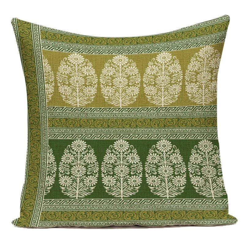 Retro Geometry Decorative Throw Pillow Case Sofa Chair Bed Cushion Cover Ethnic