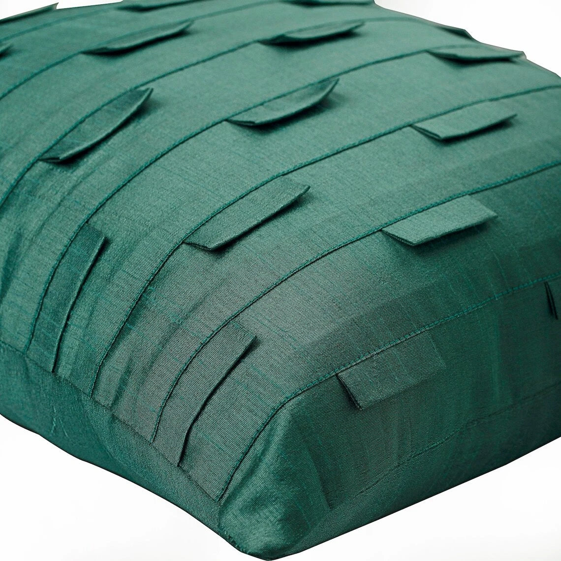 Couch Cushion Case Blue 16"x16", Bed Decor Silk Solid Color - Sophistication