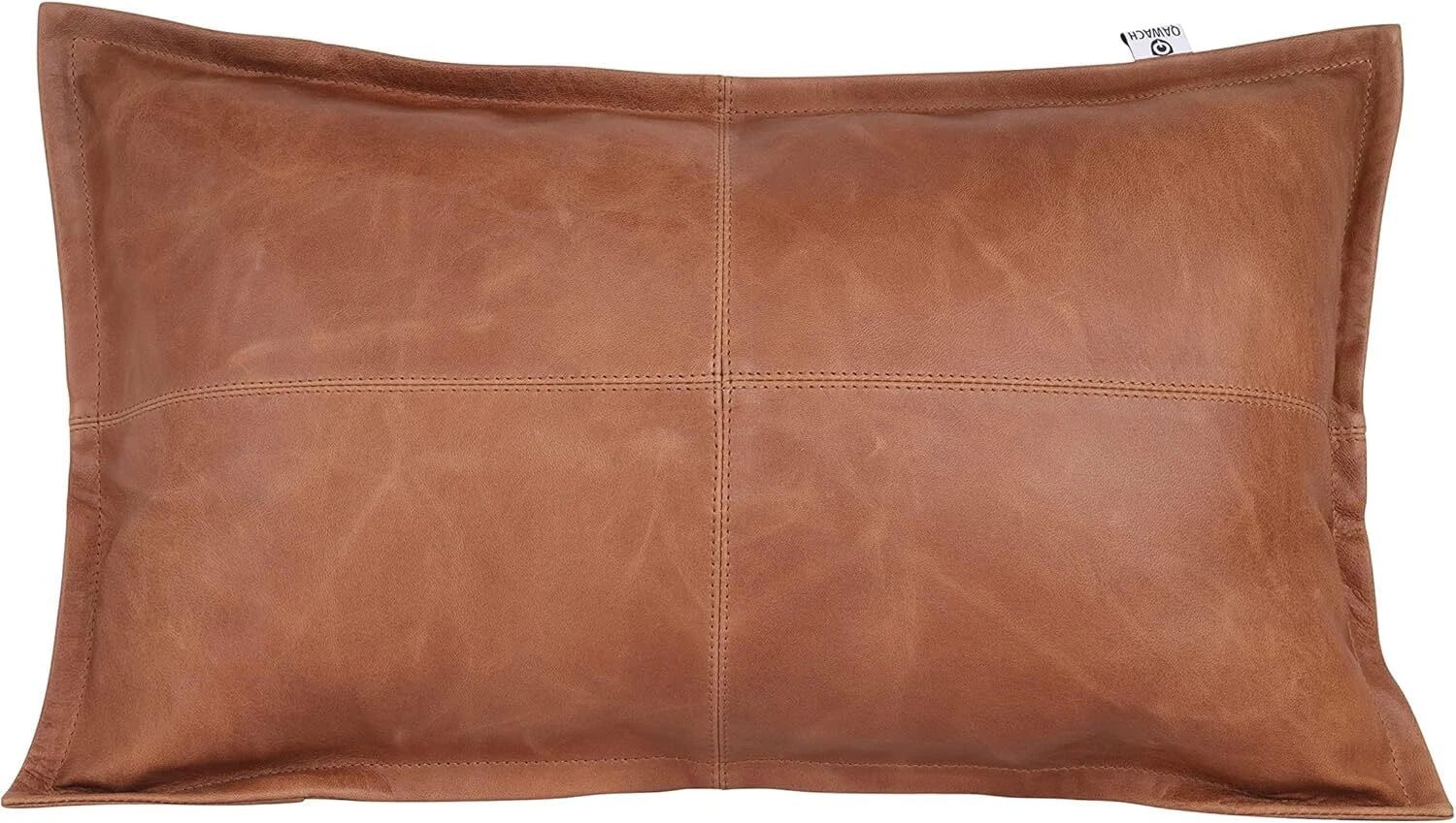 Luxury lambskin leather Yellow Crunch box Pillow Cover For Sofa Cushion & lounge