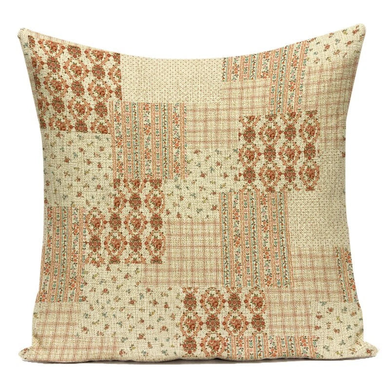 Retro Geometry Decorative Throw Pillow Case Sofa Chair Bed Cushion Cover Ethnic