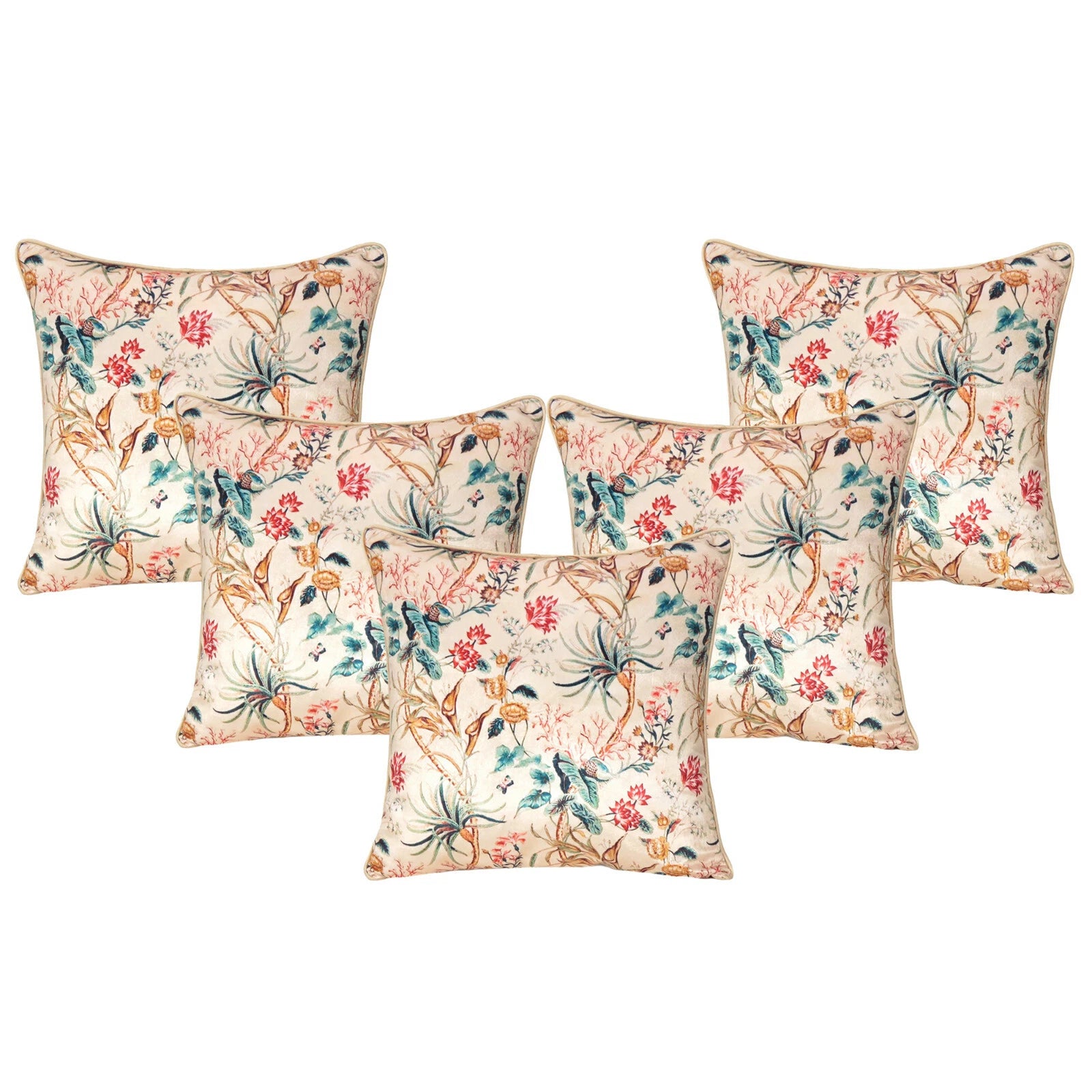 Velvet Pillowcase Cover Home Sofa Bed Decorative Cushion Covers Soft Pillows 5Pc